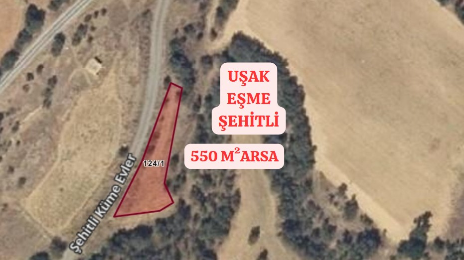 UŞAK EŞME ŞEHİTLİ KÖYÜNDE 550 M² ARSA SATILIKTIR - UŞAK EŞME fotoğraf 9